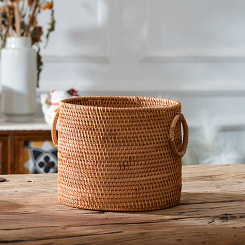 Handwoven Rattan Basket