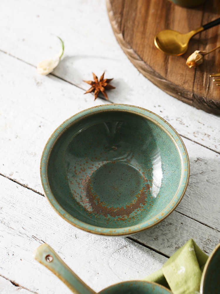 Aqua Series Ceramic Snack Bowl