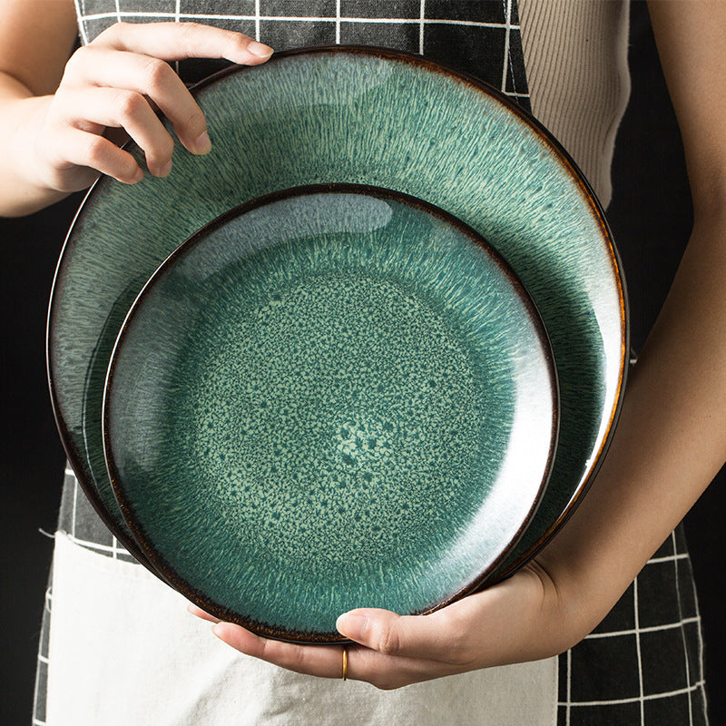 Deep Sea Green Ceramic Dinnerware Set