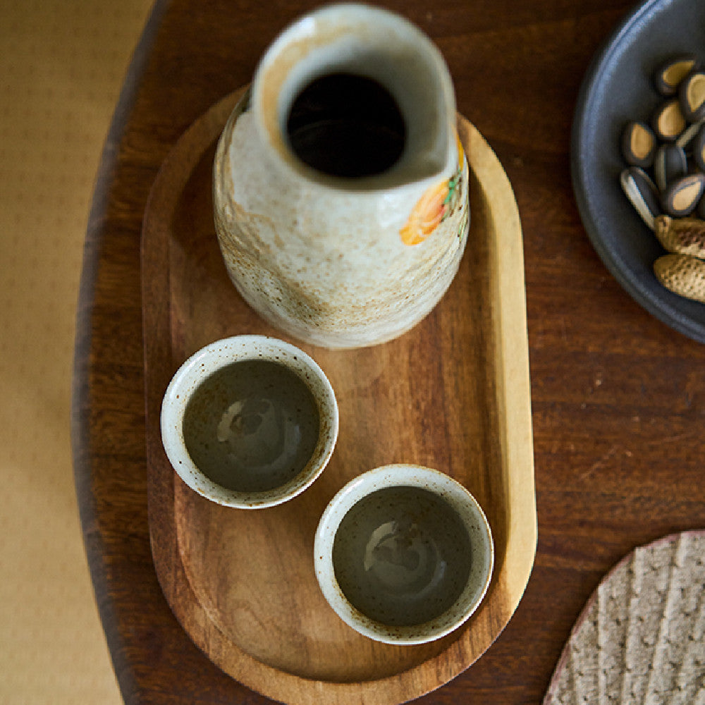 Hand Drawn Sunflower Ceramic Tea Set