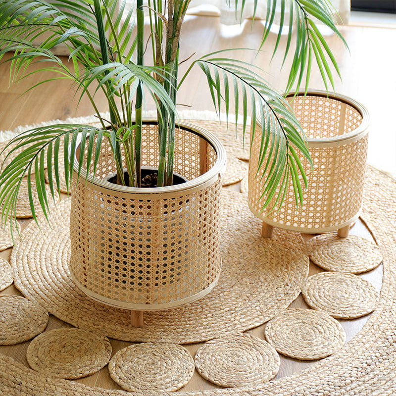 Handmade Woven Bamboo Flower Pot