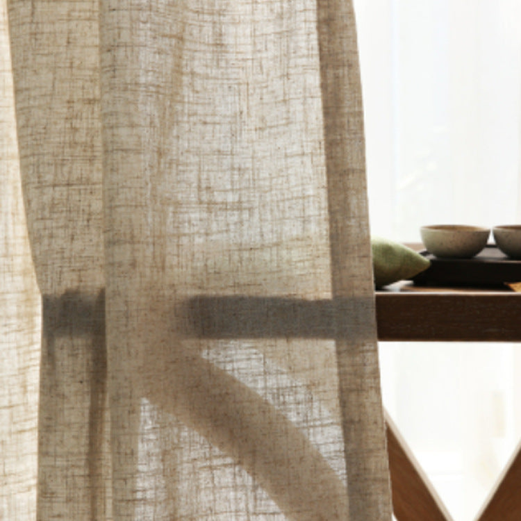 2 PCS Japanese Linen Half Shade Curtain