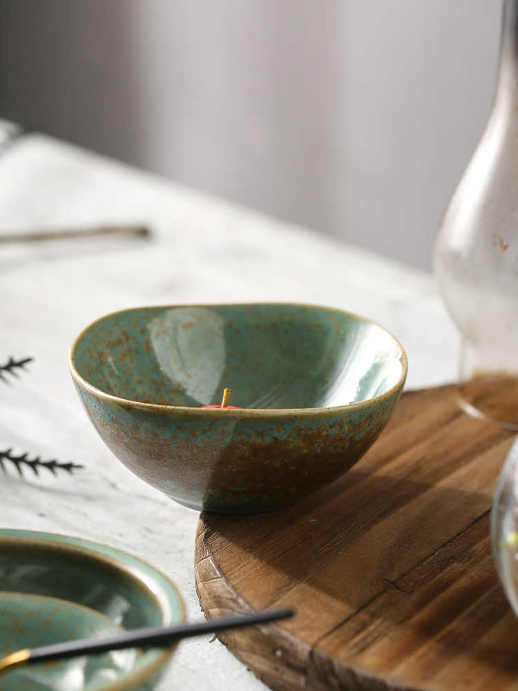 Aqua Series Ceramic Snack Bowl