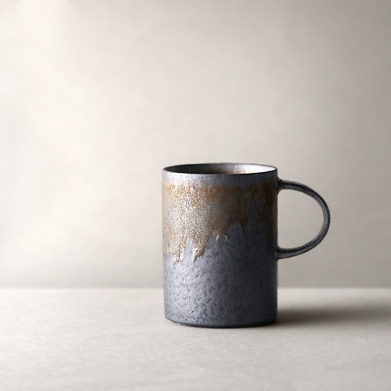 Japanese Kiln Black Rustic Mugs