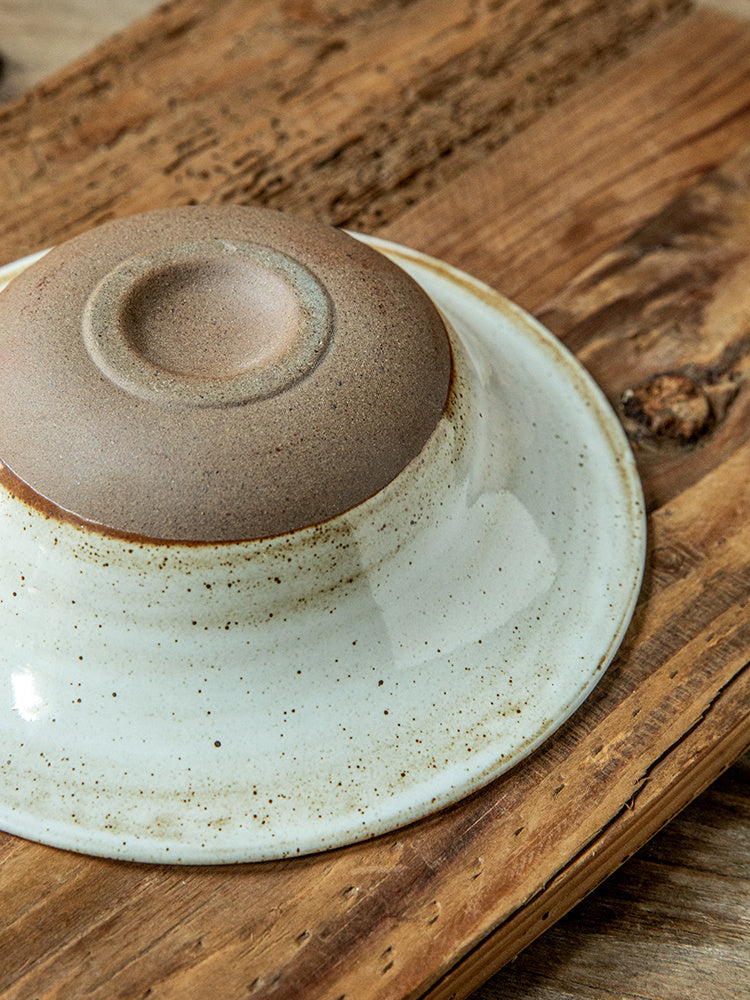 Handmade Brushed Ceramic Bowl