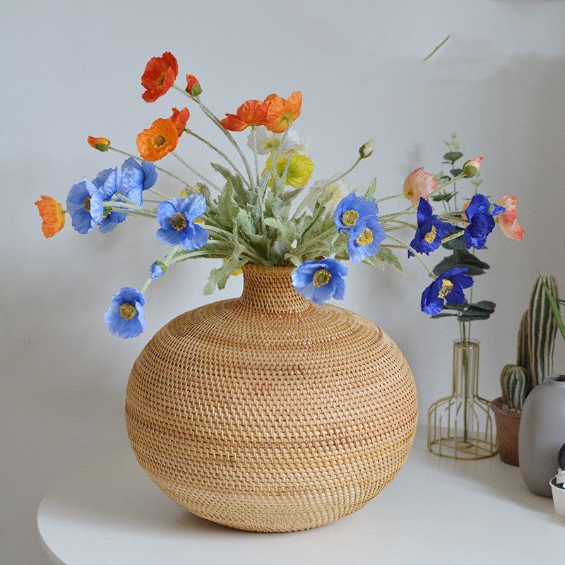 Rattan Handwoven Decorative Flower vase