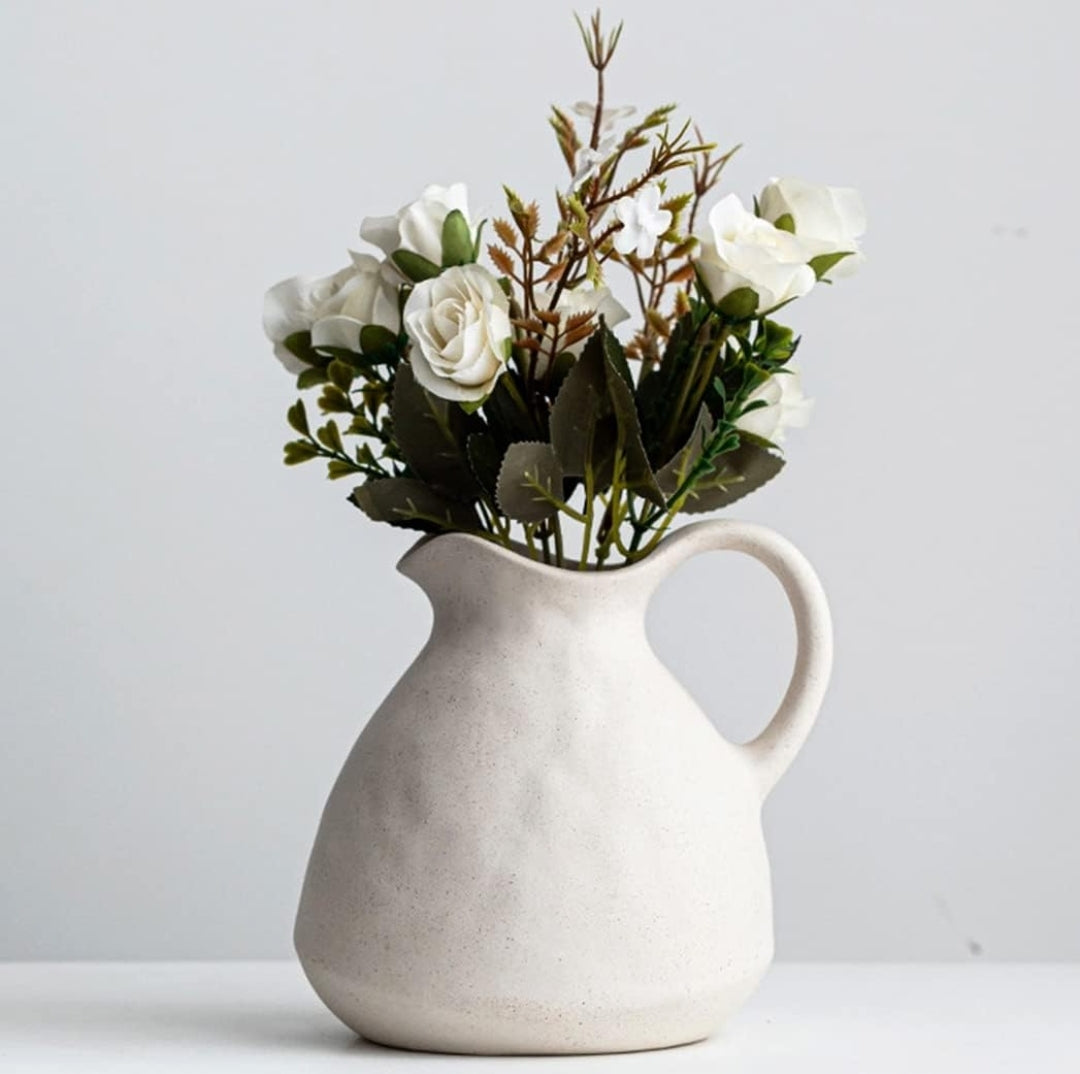 Handmade White Ceramic Vase