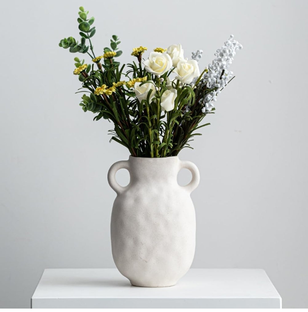 Handmade White Ceramic Vase