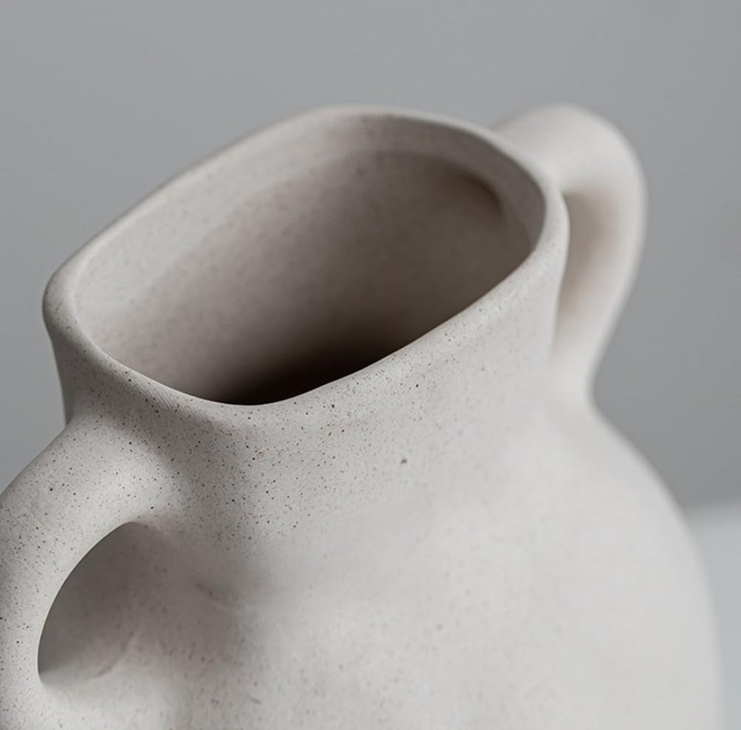 Handmade White Ceramic Vase