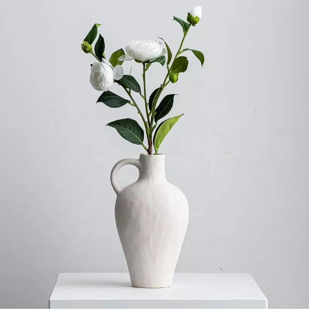 Handmade White Ceramic Vase