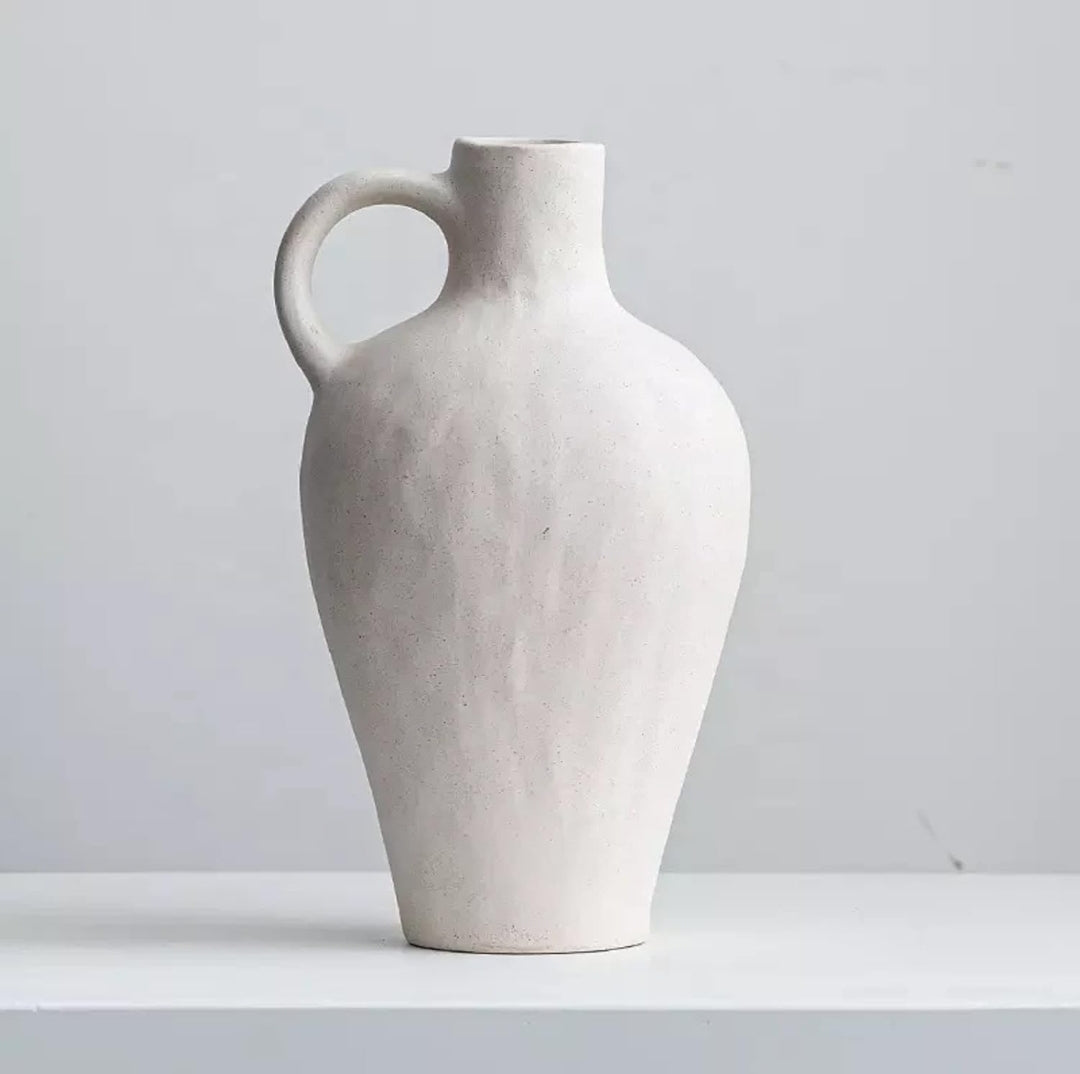 Handmade White Ceramic Vase