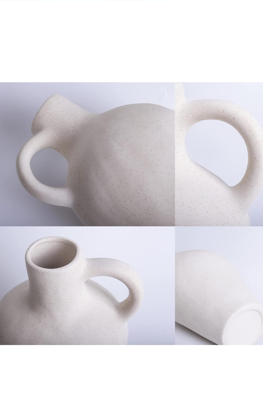 Handmade White Ceramic Vase