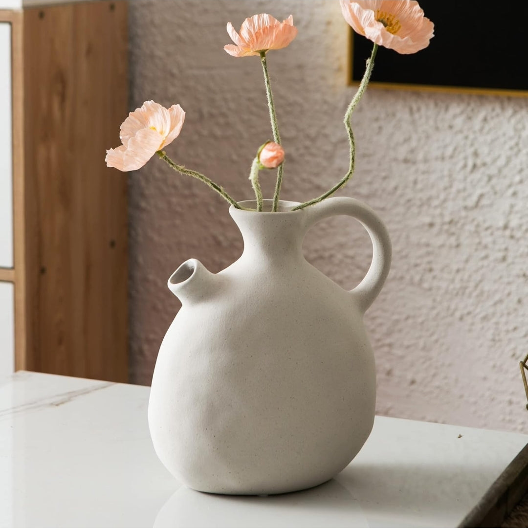 Handmade White Ceramic Vase