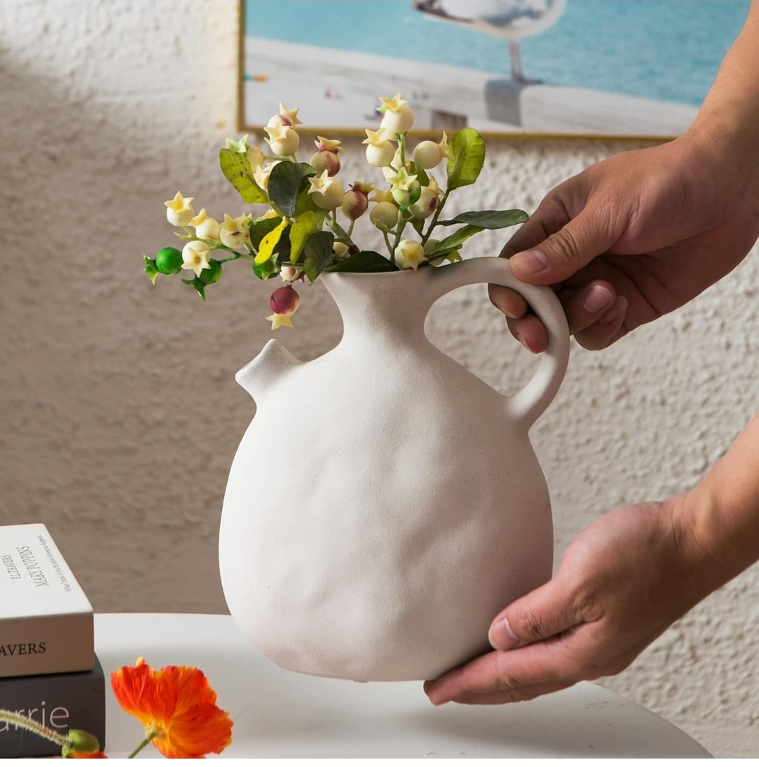 Handmade White Ceramic Vase