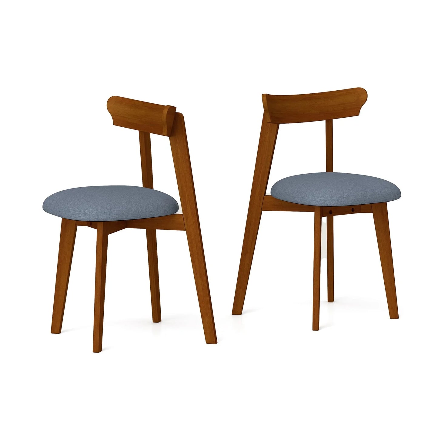 Modern Wood Dining Chairs Set of 2