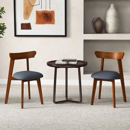 Modern Wood Dining Chairs Set of 2