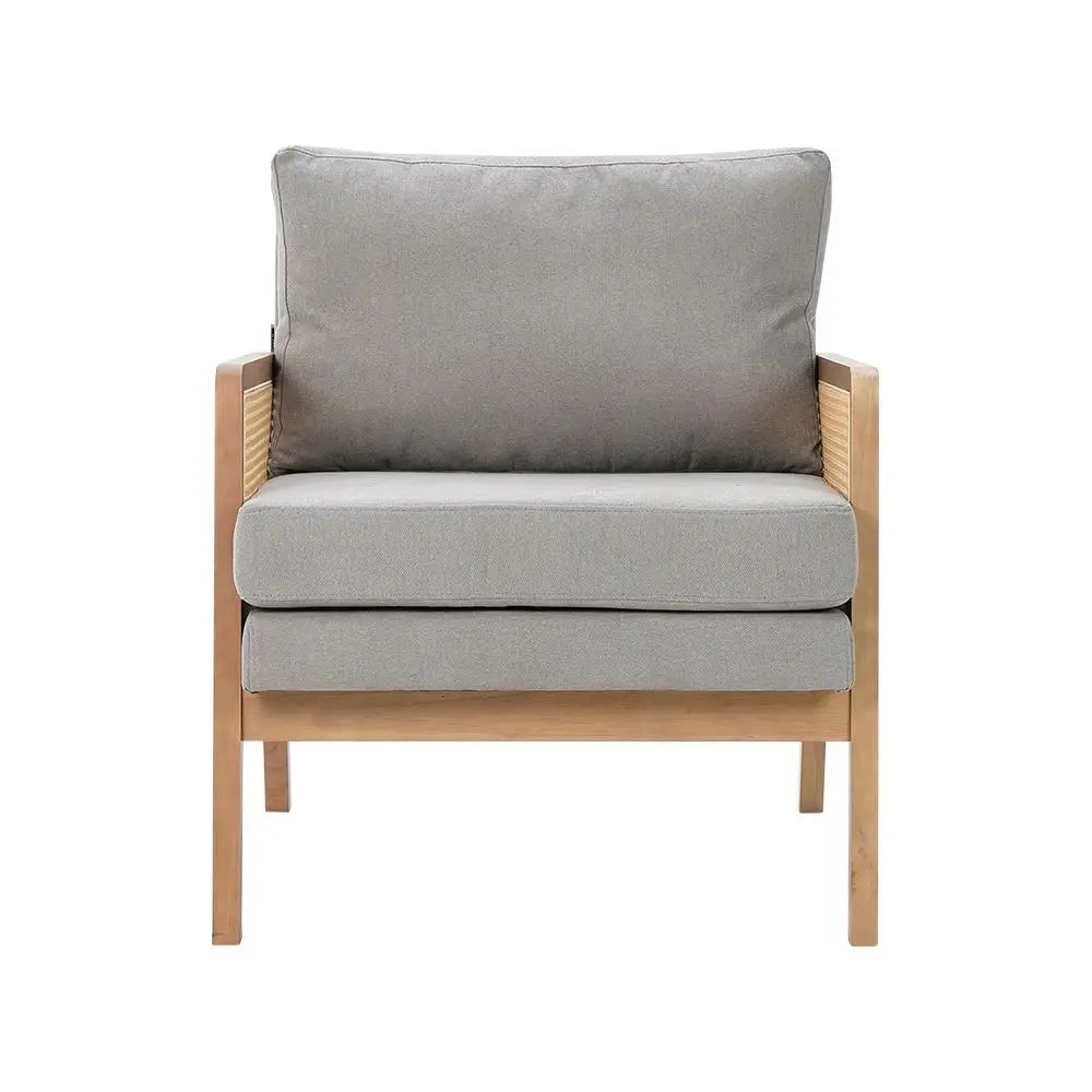 Modern Rattan Armchair