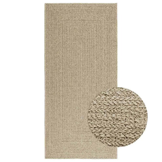 Beige Jute Look Rug 100x200 cm