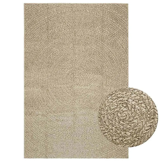 Beige Jute Look Rug 140x200 cm