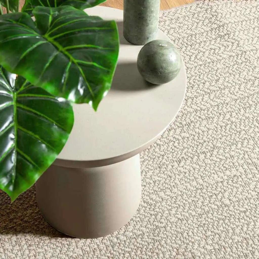 Cream Jute Look 120x120 cm