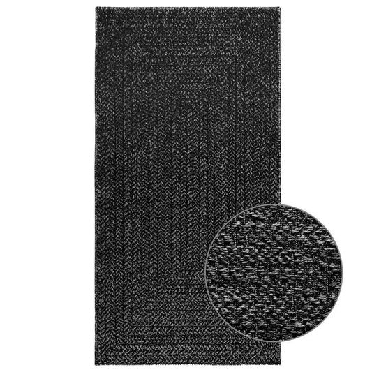 Jute Look Anthracite Rug 80x150 cm