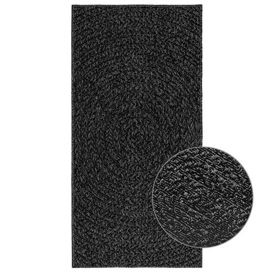 Jute Look Anthracite Rug 60x110 cm