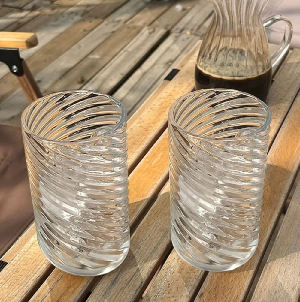 Spiral Glass Tumbler