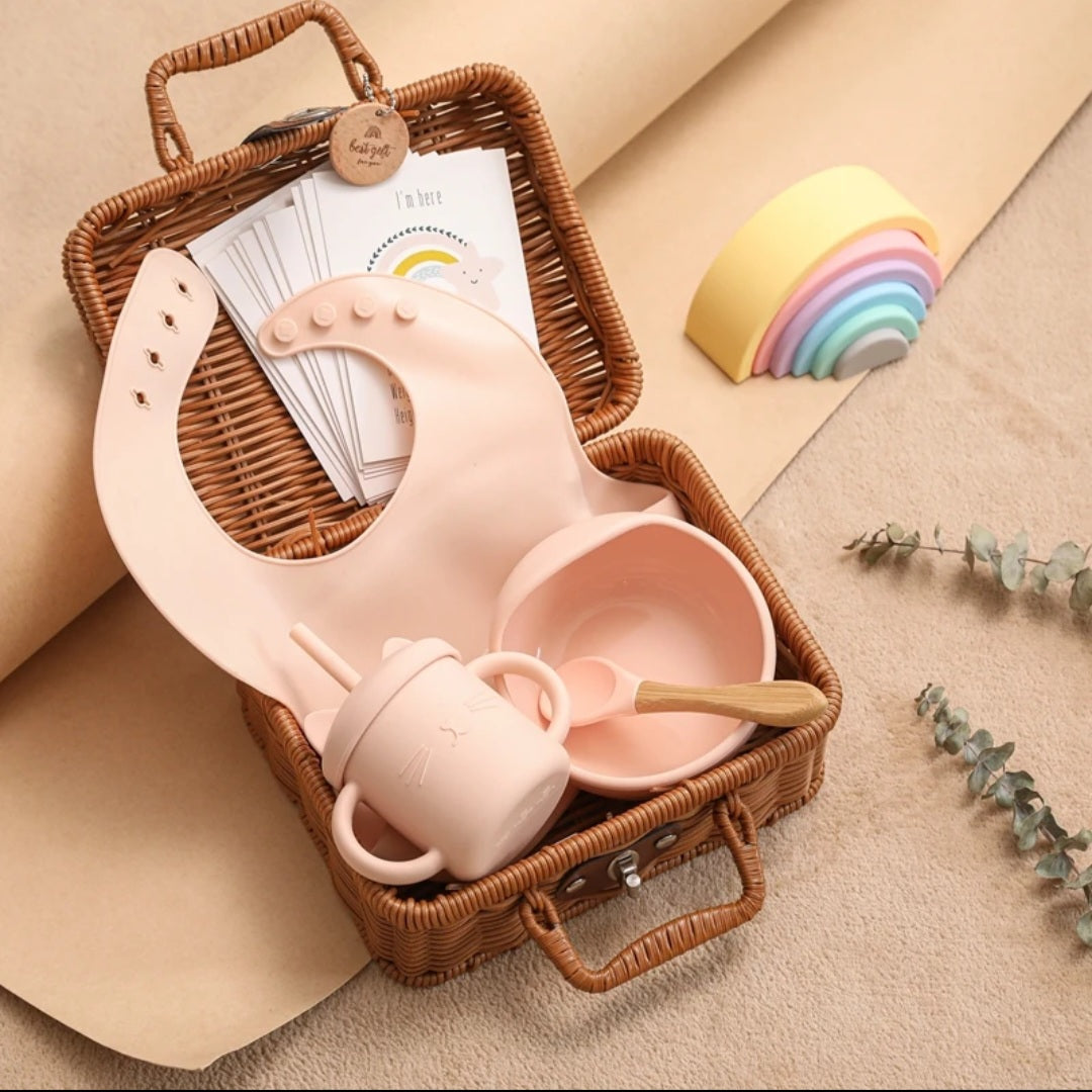 Vintage Basket Baby Gift Set