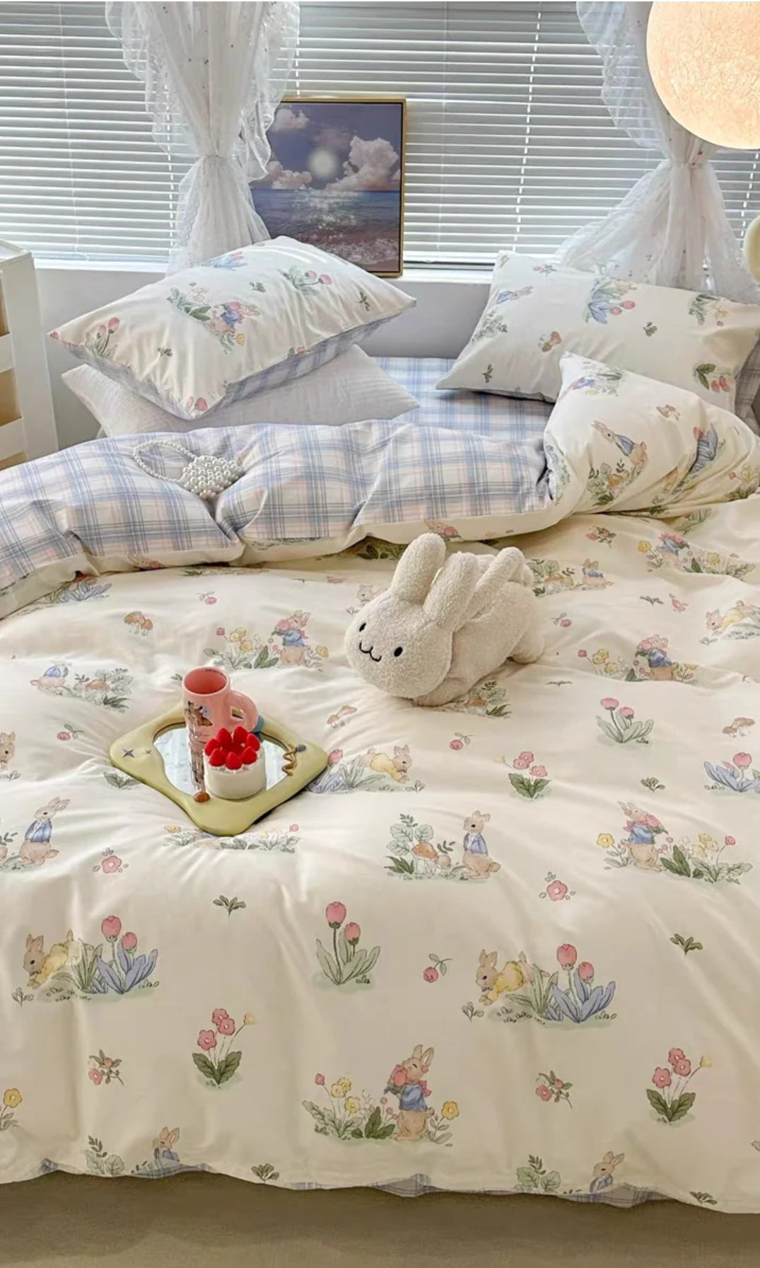 Forest Rabbit Cotton Bedding Set