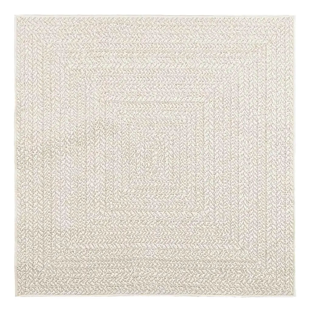Cream Jute Look 120x120 cm