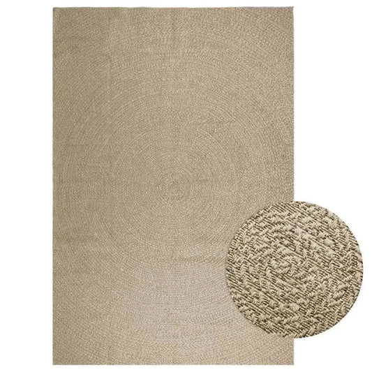 Beige Jute Look Rug 240x340 cm