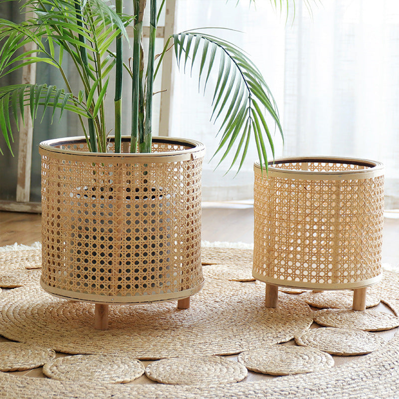 Handmade Woven Bamboo Flower Pot