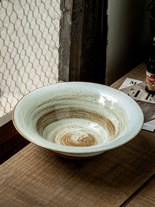 Handmade Brushed Ceramic Bowl