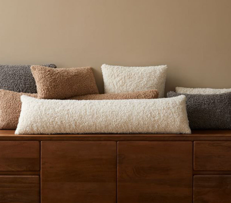 Boucle Bolster Large Cushion