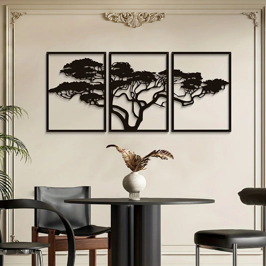 Tree Of Life Metal 3 Piece Mural