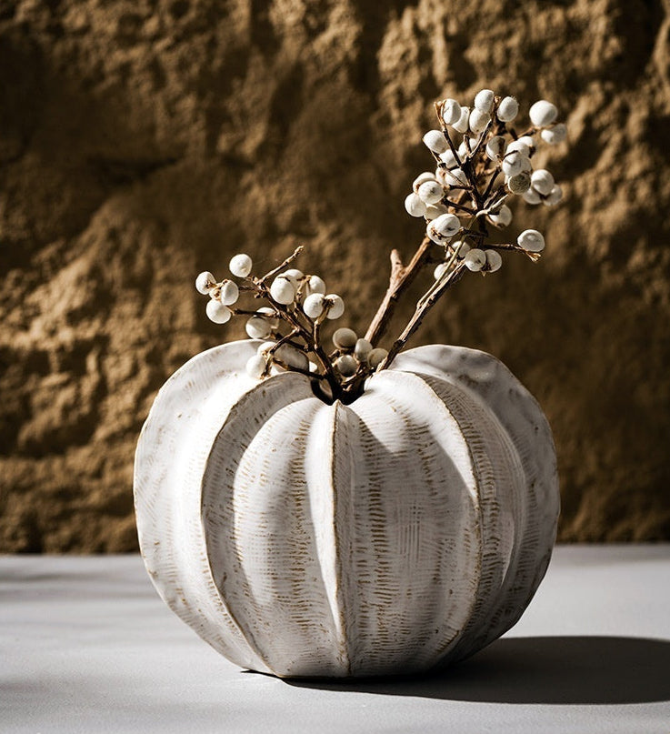 Ceramic Pumpkin Vase