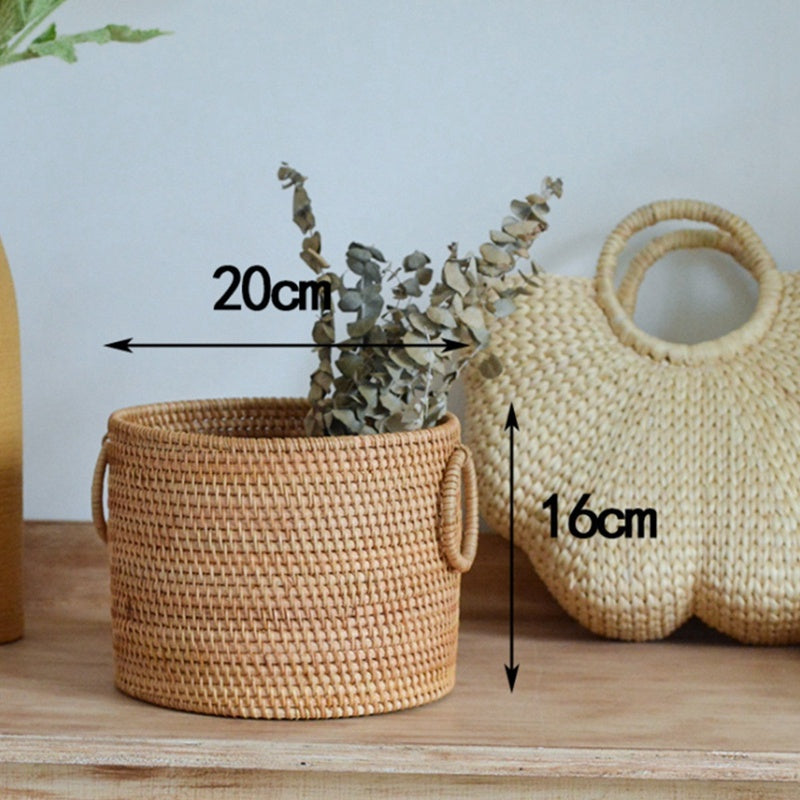 Handwoven Rattan Basket