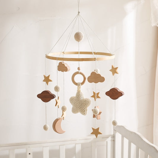 Hand Crocheted Wooden Baby Mobile