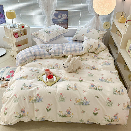 Forest Rabbit Cotton Bedding Set