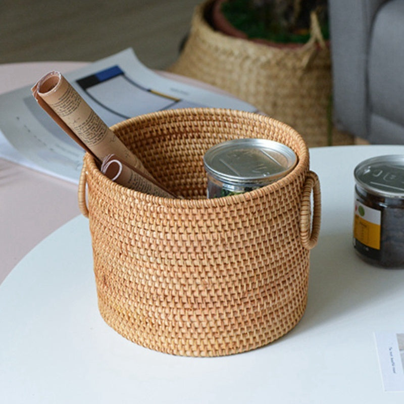 Handwoven Rattan Basket