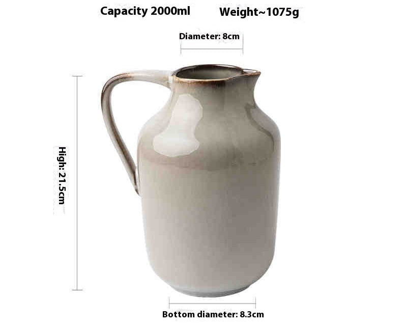 Nina Glazed Stoneware Jug