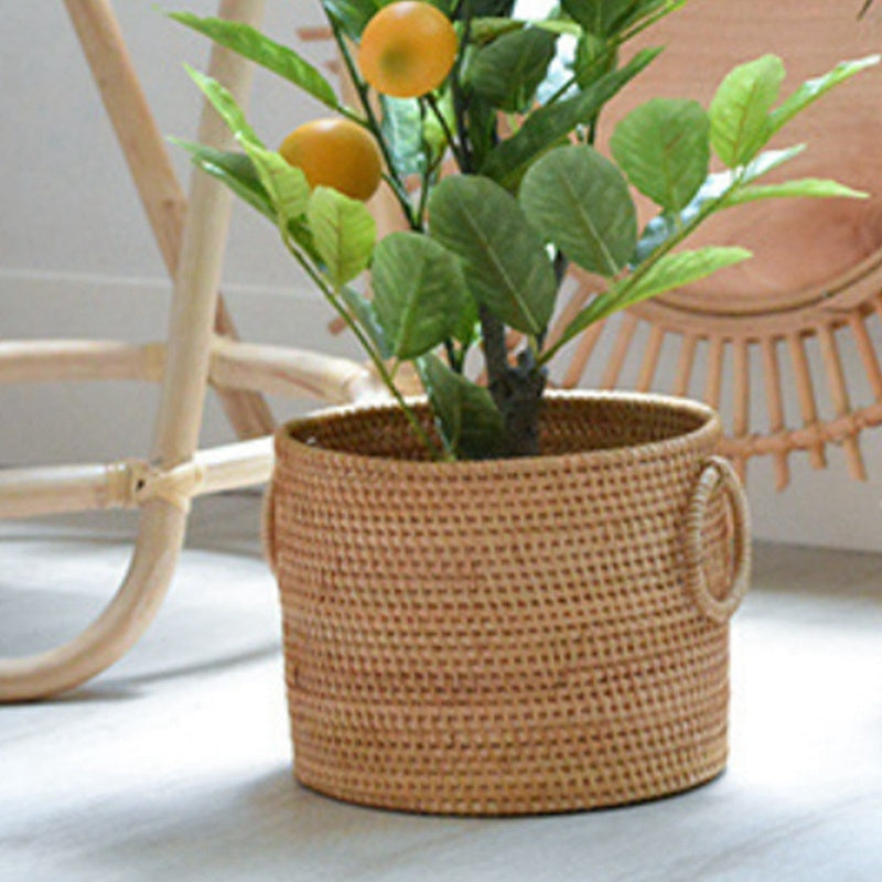 Handwoven Rattan Basket