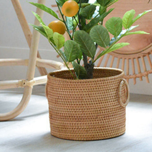 Handwoven Rattan Basket