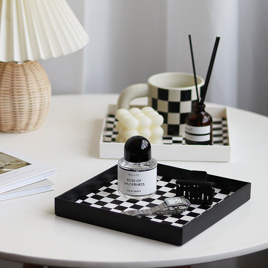 Checkered Decorative Tray