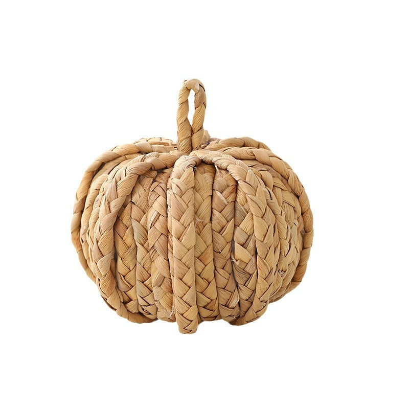 Hand-woven Pumpkin Ornaments