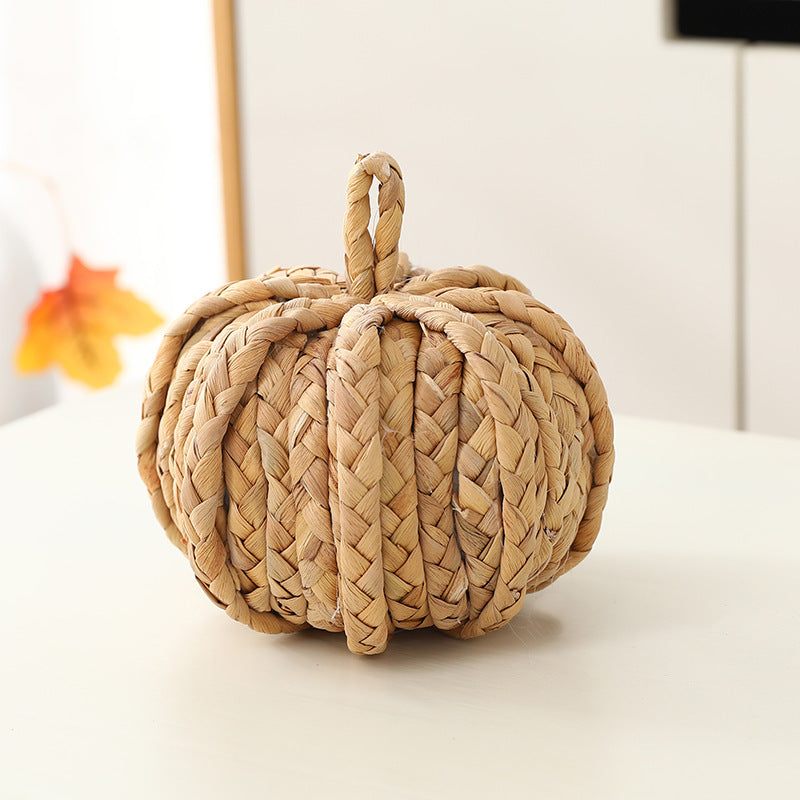 Hand-woven Pumpkin Ornaments