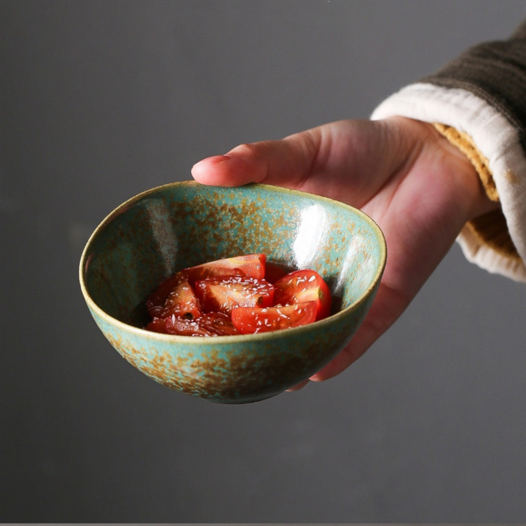 Aqua Series Ceramic Snack Bowl