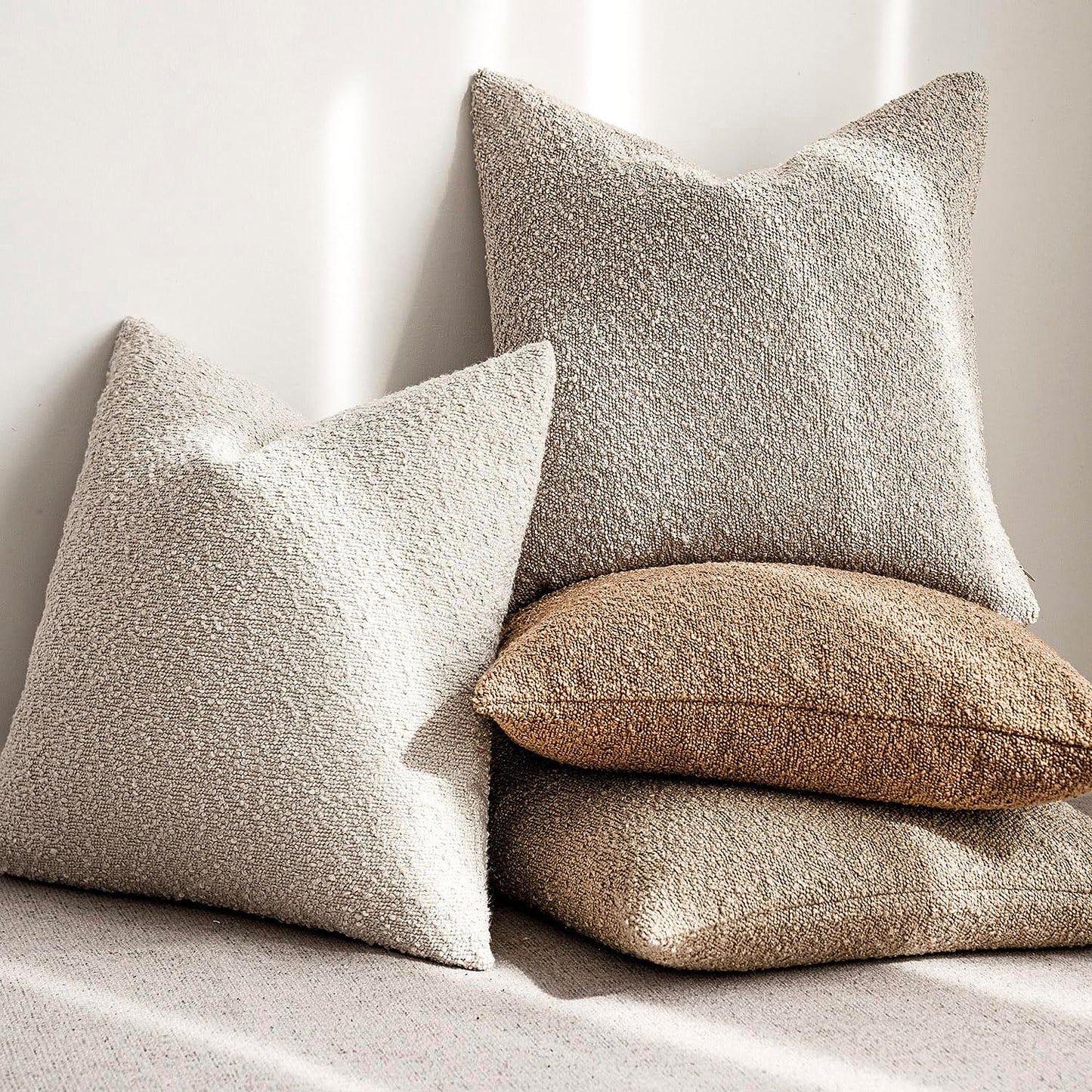 Boucle Textured Cushion Cover