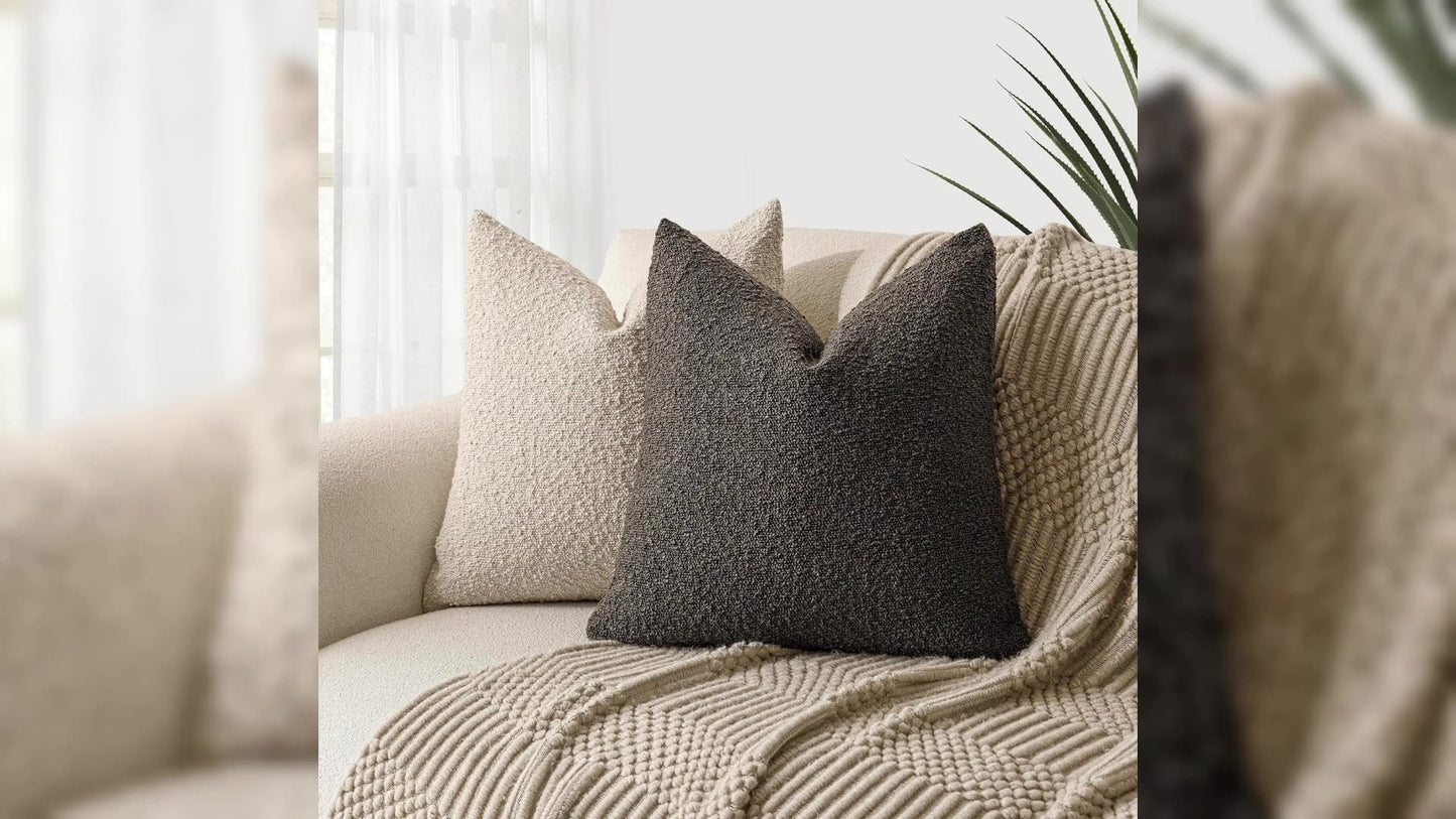 Boucle Textured Cushion Cover